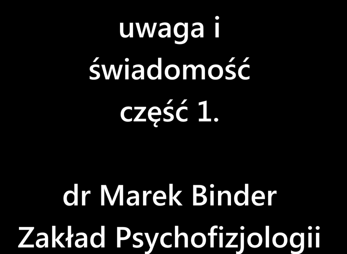 dr Marek Binder