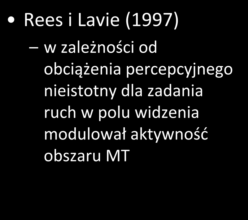 miejsce selekcji Rees i Lavie (1997)