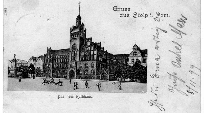 178 Beata Zgodzińska 1. Pocztówka Gruss aus Stolp i. Pom. Das neue Rathhaus (Pozdrowienia ze Słupska na Pomorzu.