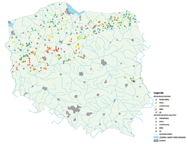 natomiast kolejne miejsca zajmowały przekroczenia norm dla stężeń azotu i fosforu.