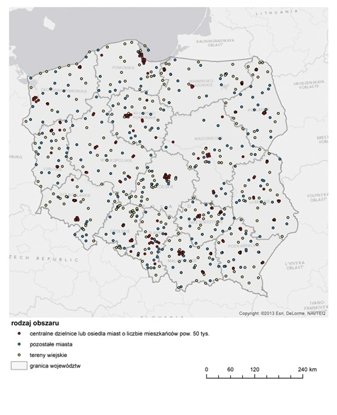 Dane uzyskane w ramach monitoringu promieniowania elektromagnetycznego prowadzonego przez wojewódzkie inspektoraty ochrony środowiska od 2008 r.