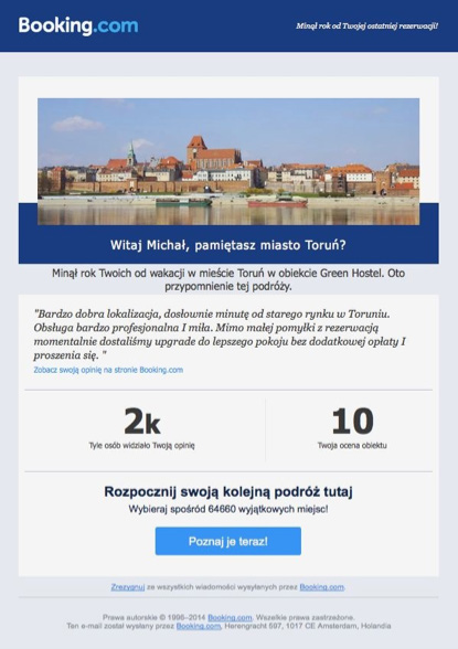 Wiadomość przypominająca o pozostawionym pełnym koszyku od marki Doggyloot.com 2.