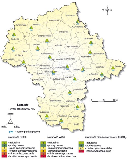 Wojewódzki Inspektorat Ochrony Środowiska - Raport 2006 Mapa 45.