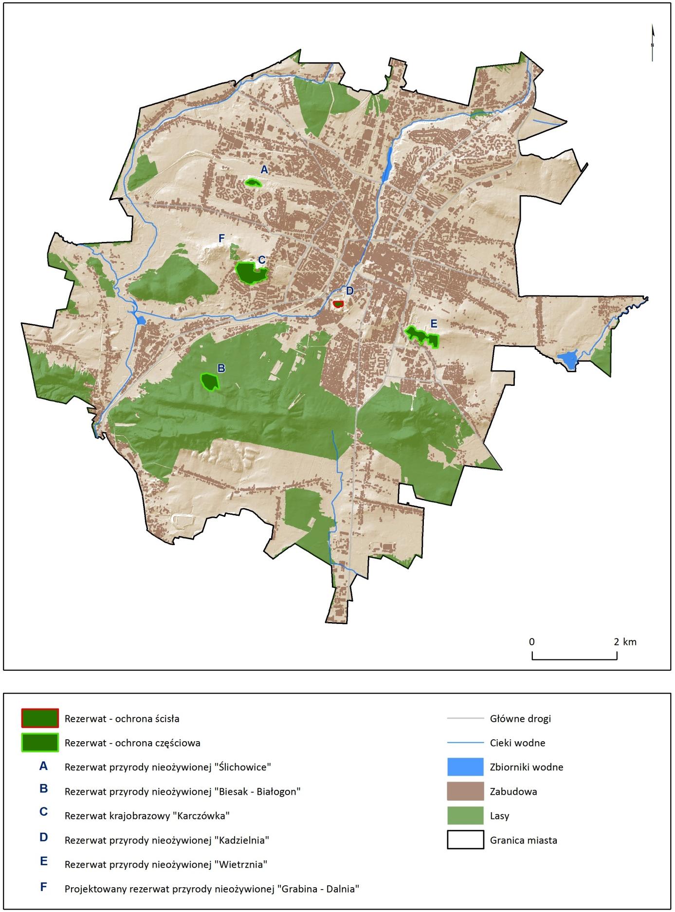 Rozdział: OCHRONA PRZYRODY Mapa 10.3.