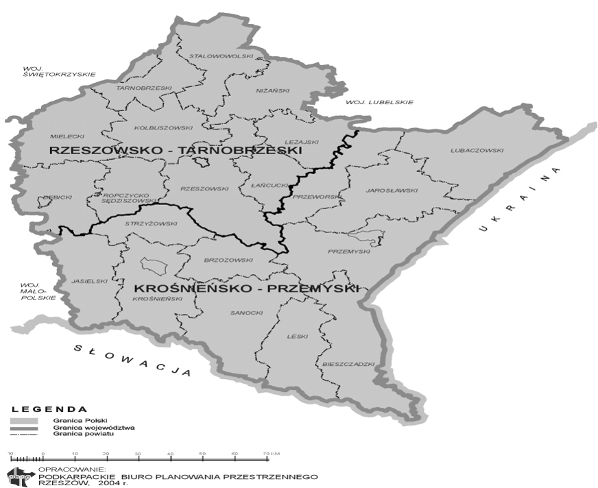 142 Halina Sobocka Szczapa Źródło: (Podkarpacki Urząd Wojewódzki ). RYSUNEK 1. WOJEWÓDZTWO PODKARPACKIE Rynek pracy analizowanego województwa charakteryzuje się pewnymi specyficznymi cechami.