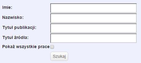 3.4 Okno wyszukiwawcze: wyszukiwanie publikacji do potwierdzenia