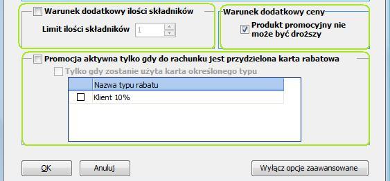 jako 'składników'. W zależności od liczby 'składników' z jakich składa się dana kompozycja, będzie ona lub też nie, uwzględniona w promocji.