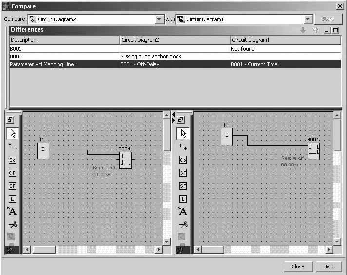 2. Interfejs użytkownika Porównanie dwóch programów roboczych z połączeniem do sieci Ethernet Przy porównywaniu dwóch