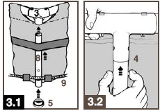 górną część belki w spód złączki, tak aby nastąpiło zatrzaśnięcie. Umocuj nogę w podstawie (5) zobacz rysunki 3.1 oraz 3.2. 4.