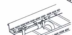 Uchwyt ścienny do drabinek pionowych SWB Wall clamp for risers KON Wspornik / DST-2 Wspornik sufitowy 2 otwory KON Bracket / DST-2 Ceiling pillar 2-hole