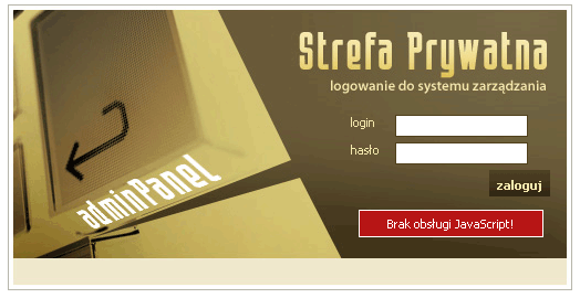 Problemy z zalogowaniem? Istnieją dwie sytuacje, w których logowanie nie jest możliwe. Każda z nich opatrzona jest odpowiednim komunikatem systemowym (widoczne na poniższych obrazkach).