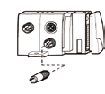 System zaworowy Moduflex - P2M Wyspy zaworowe serii V: Elektryczny moduł czołowy ze złączem wielostykowym Elektryczny moduł czołowy Złącze nożowe Elektryczny moduł czołowy Złącze Sub-D25 czołowy ze