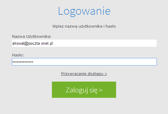 Jak po raz pierwszy zalogować się do witryny systemu UONET+ lub odzyskać hasło dostępu?