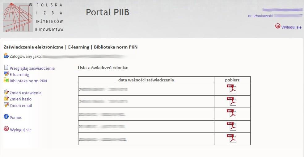 Od tego momentu serwis jest aktywny i można z niego pobierać zaświadczenia elektroniczne.