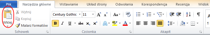 Wklejanie obrazka do dokumentu edytora tekstowego Wklejanie obrazka ze schowka do MS Word Po wykonaniu eksportu obrazka z GeoGebry do schowka pamięci możesz wkleić go z pamięci do dokumentu