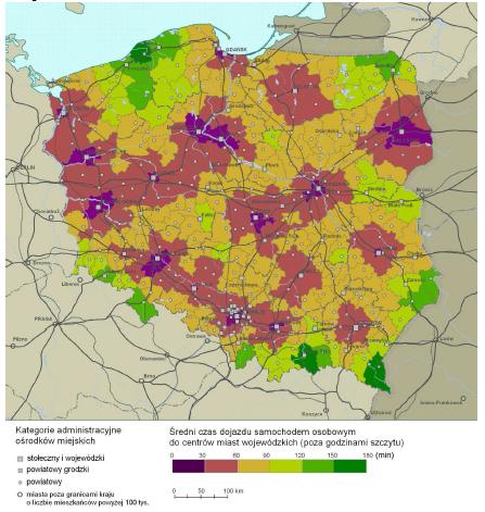 Program Strategiczny Błękitny San względu na znaczną odległość i ograniczoną dostępność przestrzenną stolicy regionu Rzeszowa, w przypadku gmin południowo-wschodniej i północno-zachodniej części