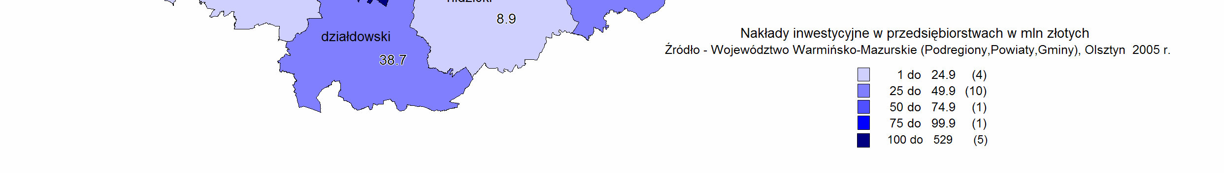 Wartość brutto środków trwałych w przedsiębiorstwach powyŝej 9 osób w przeliczeniu na 1 mieszkańca, mimo stałego wzrostu, trwale plasuje województwo na 14 pozycji w kraju.