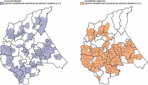 traktowała obszary wiejskie w sposób zintegrowany z miastami; wspólnymi problemami obszarów wiejskich obu województw są: konieczność poprawy efektywności rolnictwa, przebudowa struktury agrarnej oraz