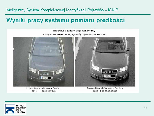 Powyżej przykład odczytu z systemu, z 19 listopada 2010 r.