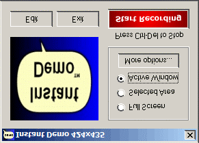 InstantDemo: obsługa nagrywania 200 Źródło: http://www.instant-demo.