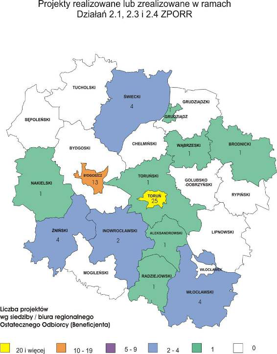 Łącznie wpłynęło 44 wniosków na kwotę ponad 342 mln zł, z czego 61 otrzymało wsparcie o łącznej wartości podpisanych umów ponad 32 mln zł.