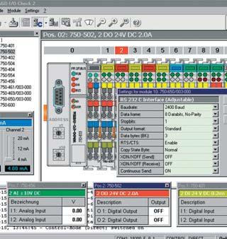 WAGO-I/O-CHECK WAGO-I/O-PRO CAA WAGOframe Oprogramowanie serwisowe dla WAGO-I/O-SYSTEM 750 Program WAGO-I/O-CHECK pozwala na odczytanie stanu wejść oraz wymuszenie wyjść węzła