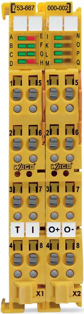 t-a Au us 6 5 6 T1 I1 O1+ O1- T2 I2 O2+ O2- moduły wejściowe