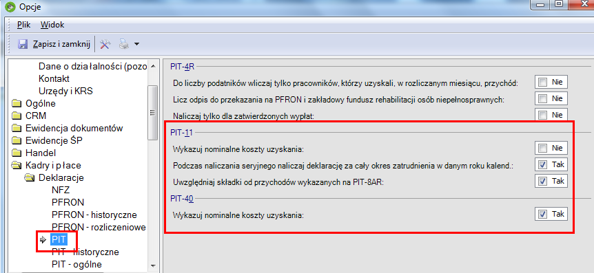 Przygotowanie deklaracji PIT 8AR Deklarację PIT 8ar przygotowuje się w module Kadry i Płace Deklaracje PIT 8ar w podobny sposób jak deklarację PIT 4r.