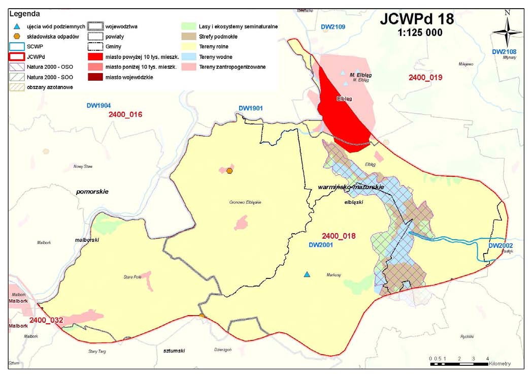 OPIS WARUNKÓW HYDROGEOLOGICZNYCH I ŚRODOWISKOWYCH Rys. 3. Elementy charakterystyki środowiskowej JCWPs.