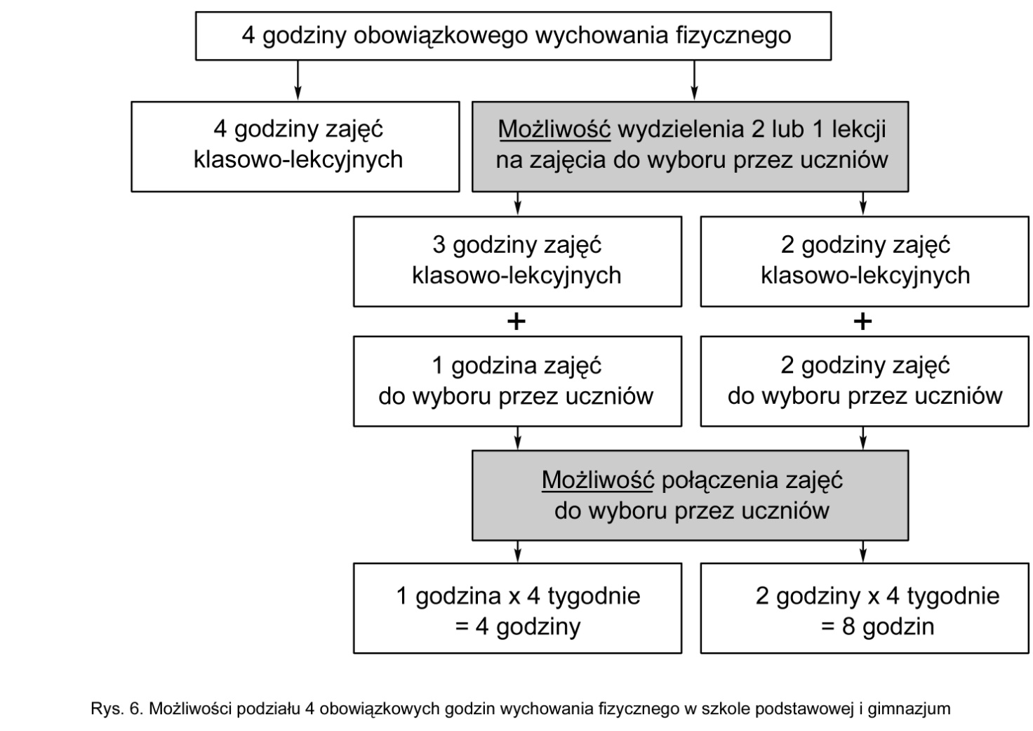 Możliwe jest również wydzielenie jednej godziny lub dwóch godzin z zajęć klasowolekcyjnych i zrealizowanie ich w formie zajęć do wyboru przez uczniów - zajęcia w takie nazwano alternatywnymi formami