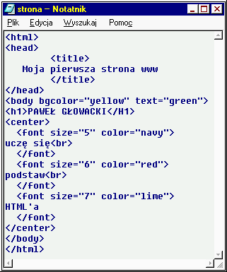 - 11-5 - Modyfikujemy nagłówek <hx> 1.