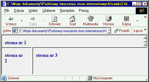 - 34 - teraz wykorzystamy strony wykonane w ćwiczeniu nr 22. Ć w i c z e n i e 2 3 Otwórz NOTATNIK i wpisz kod strony www (patrz rozdział 1 pkt.2 str.