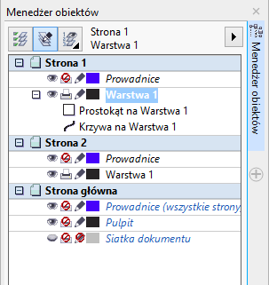 Warstwy Cała zawartość jest umieszczana na warstwie. Zawartość stosowana w przypadku określonej strony jest umieszczana na warstwie lokalnej.