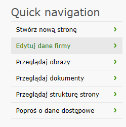 stronie powitalnej systemu pozwalają na sprawne poruszanie się