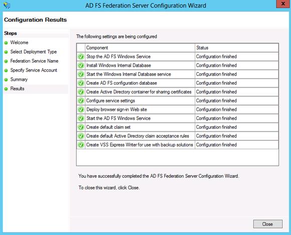 4. Konfigurowanie ADFS z Office365: a. Uruchamiamy powłokę PowerShell Windows Azure Active Directory Module na serwerze ADFS. b.