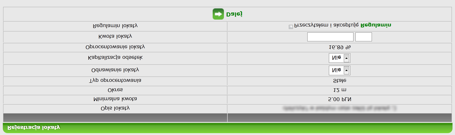 Po zatwierdzeniu spłaty raty kredytu jest ona widoczny w szczegółach danego kredyty (opcja Informacje ), na formatce Historia spłat kredytu, gdzie w kolumnie Status można sprawdzić np.