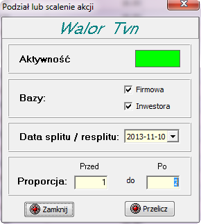 Podział akcji stosuje się wtedy, kiedy kurs waloru przybiera zbyt duże wartości liczbowe, natomiast scalenie gdy spółka nie chce być zaliczana do papierów śmieciowych (kurs poniżej 0,5 zł).