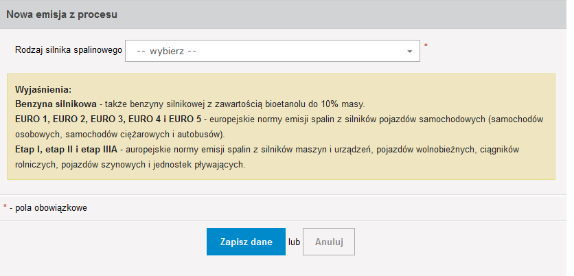 przez nie paliw nie uwzględnia się (nie podaje) w raporcie, gdyż raport do Krajowej bazy dotyczy tylko zakładu (zgodnie z definicją zakładu w rozumieniu przepisów ustawy Prawa ochrony środowiska).