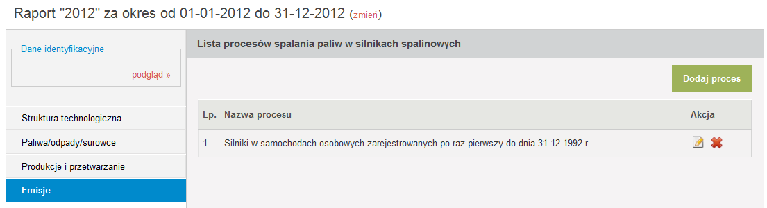 Po wpisaniu powyższych informacji należy wcisnąć przycisk Zapisz dane w celu zatwierdzenia danych do bazy.