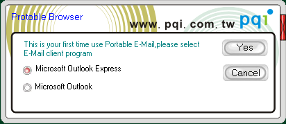 Przenośna skrzynka e-mail Instrukcja Proszę wybrać Portable Email z interfejsu użytkownika.