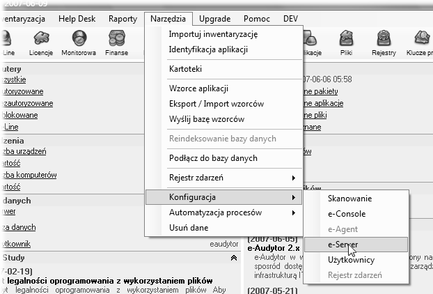 230 Zarządzanie Infrastrukturą IT optymalizacji połączeń między e-agentami a serwerem.