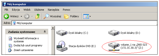 5. Mapowanie dysku Oprogramowanie Easy Search Utility umoŝliwia mapowanie dysków.