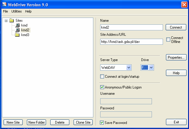 WebDAV jako dysk - WebDrive WebDrive FTP Client Łatwe zarządzanie Optymalizacja zasobów