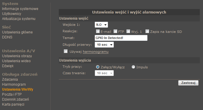 NVIP-ATM200, Instrukcja obsługi wer.1.0. INTERFEJS WWW - PRACA Z KAMERĄ c.