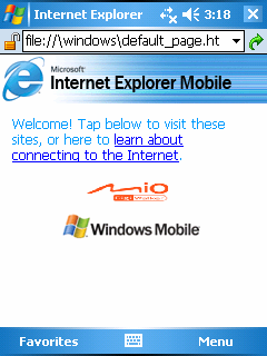 6.4 Używanie aplikacji Internet Explorer Mobile Aplikacja Internet Explorer Mobile służy do surfowania po Internecie.