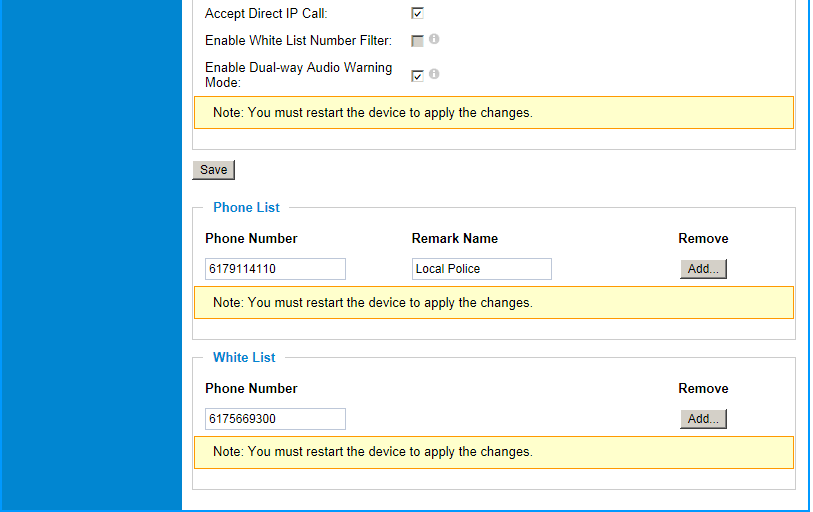 VoiP; Outbound Proxy: Adres FQDN lub IP serwera Outbound Proxy, który pomaga przy przenikaniu NAT/Firewall; Authenticate ID: ID Uwierzytelnienia używane przez proxy SIP; SIP User ID: Nazwa