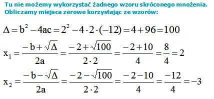 Nierówności kwadratowe rozwiązujemy według następującego schematu : Przykład 1 0 x + x 1 0 Krok 1. Wyznaczamy miejsca zerowe, tak jakbyśmy rozwiązywali równanie kwadratowe. Krok. Zaznaczamy rozwiązania na osi i odczytujemy przedziały.