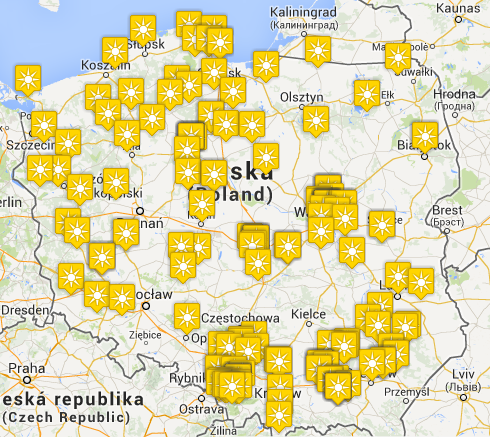 MAPA INSTALACJI OZE