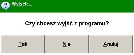 Operacje kasowe 43 Oznacza to, że w tym trybie każda pozycja otrzyma wartość ujemną, a ponadto wymagane jest potwierdzenie każdej ceny przyciskiem ST, ponieważ korekta może dotyczyć doby, w które