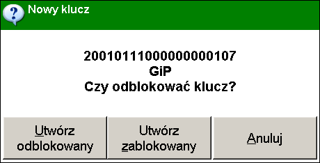 Funkcje dodatkowe 6 Aby przypisać klucz użytkownika należy nacisnąć przycisk Dodaj klucze dla pracowników i ponownie przeciągnąć kartę przez czytnik.